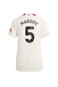 Fotbalové Dres Manchester United Harry Maguire #5 Dámské Třetí Oblečení 2023-24 Krátký Rukáv